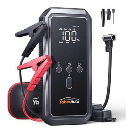 YaberAuto 8-in-1 Jump Starter with Air Compressor 5500A 150PSI Portable