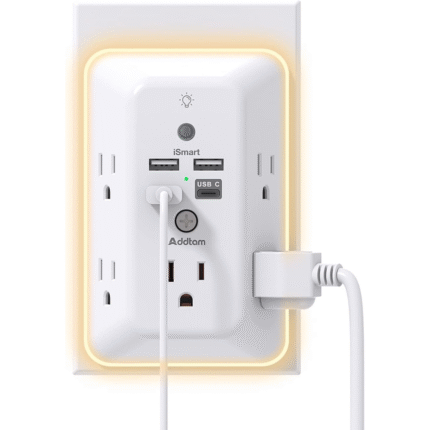 Surge Protector, Outlet Extender with Night Light